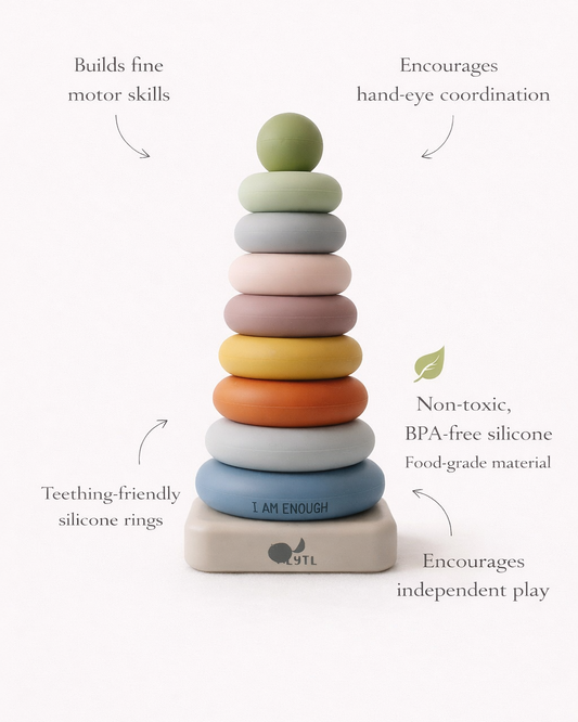 LYTL Silicone Ring Stacking Toy – 10 Piece product view