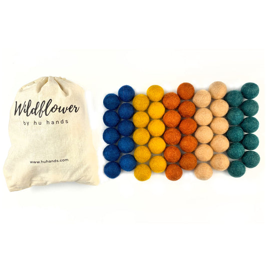 Wildflower Woodland Adventure Wool Felt Balls for Crafts & Sensory Play (50 Pack) – BrightSprig