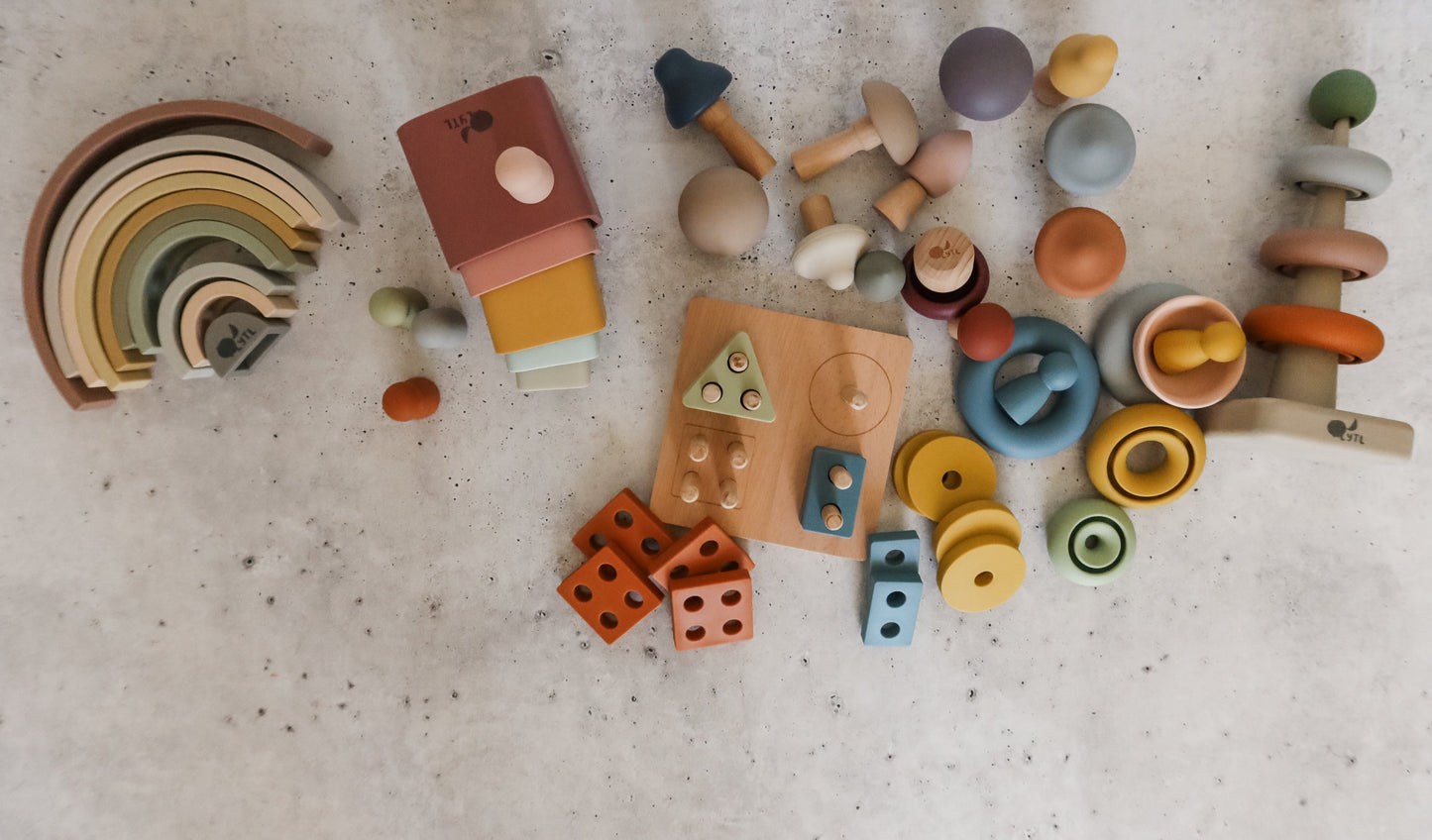 LYTL Montessori Playroom Bundle – 6 Toys in use