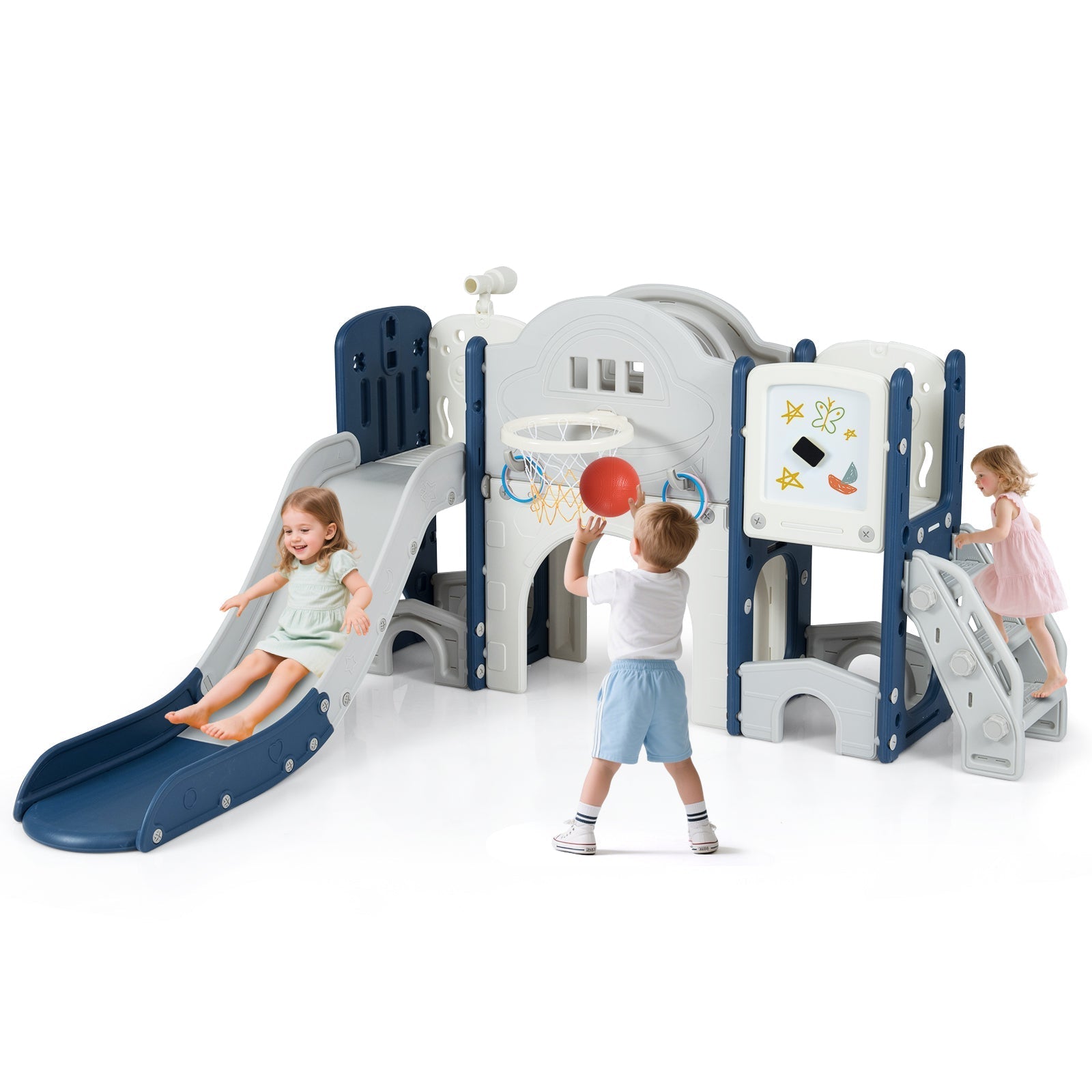 10-in-1 Toddler Indoor Playground & Slide – BrightSprig