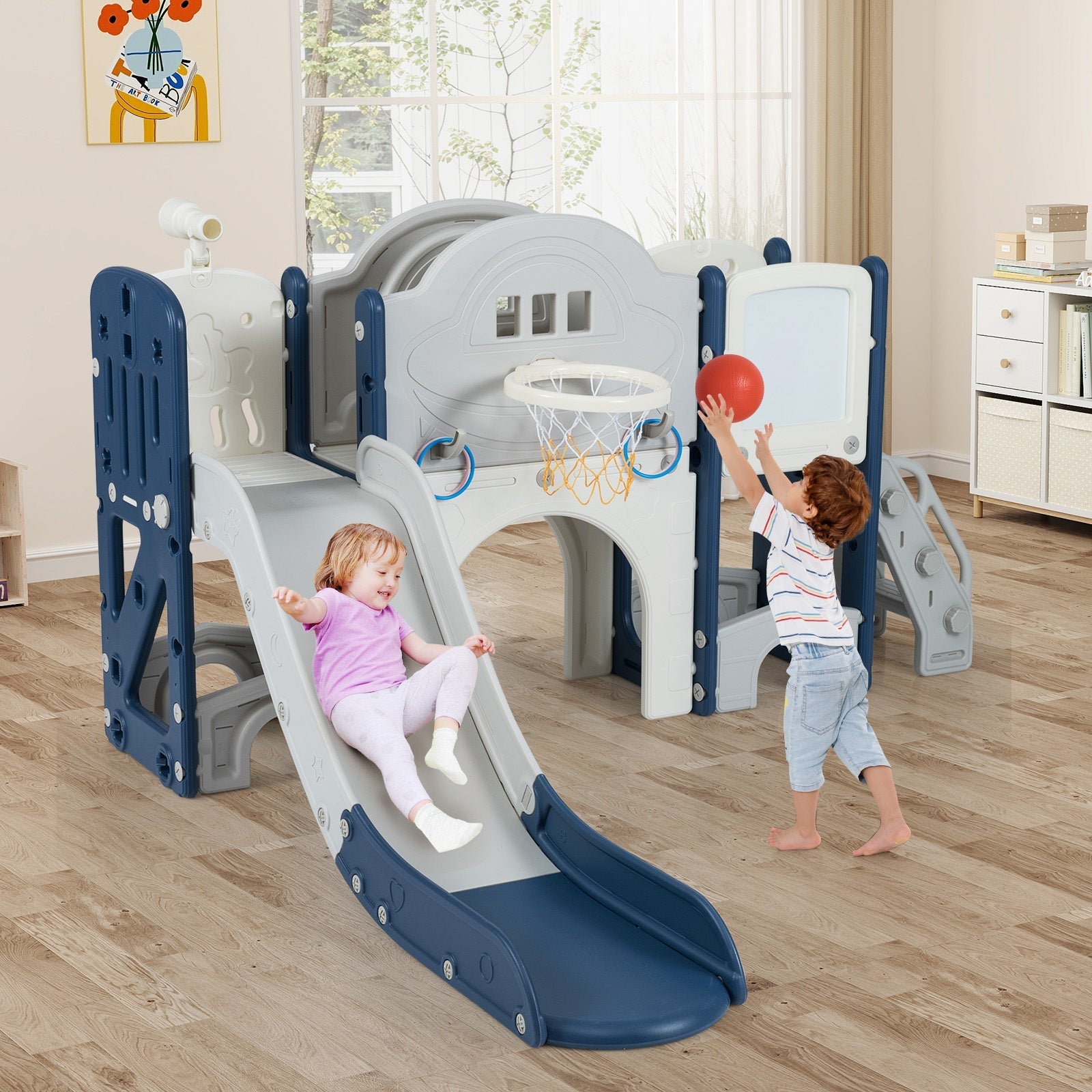 10-in-1 Toddler Indoor Playground & Slide – BrightSprig