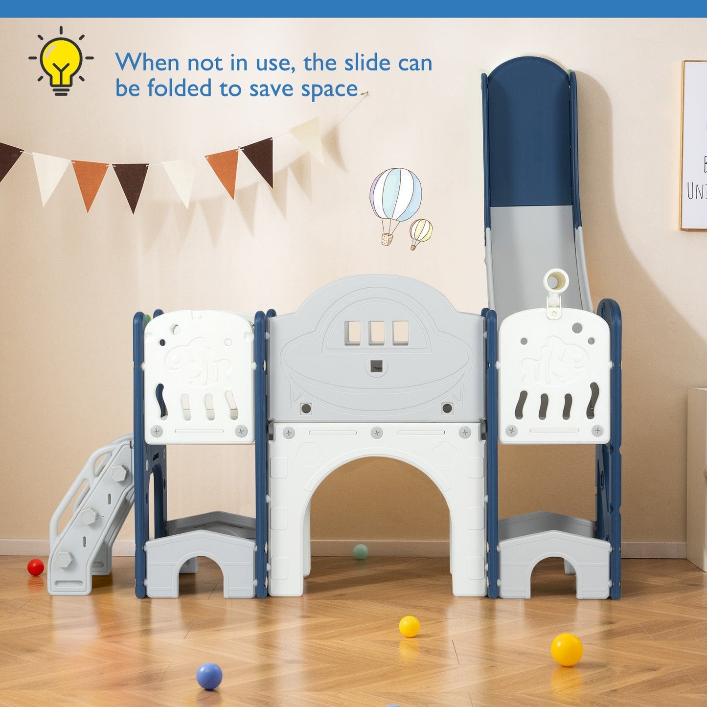 10-in-1 Toddler Indoor Playground & Slide – BrightSprig