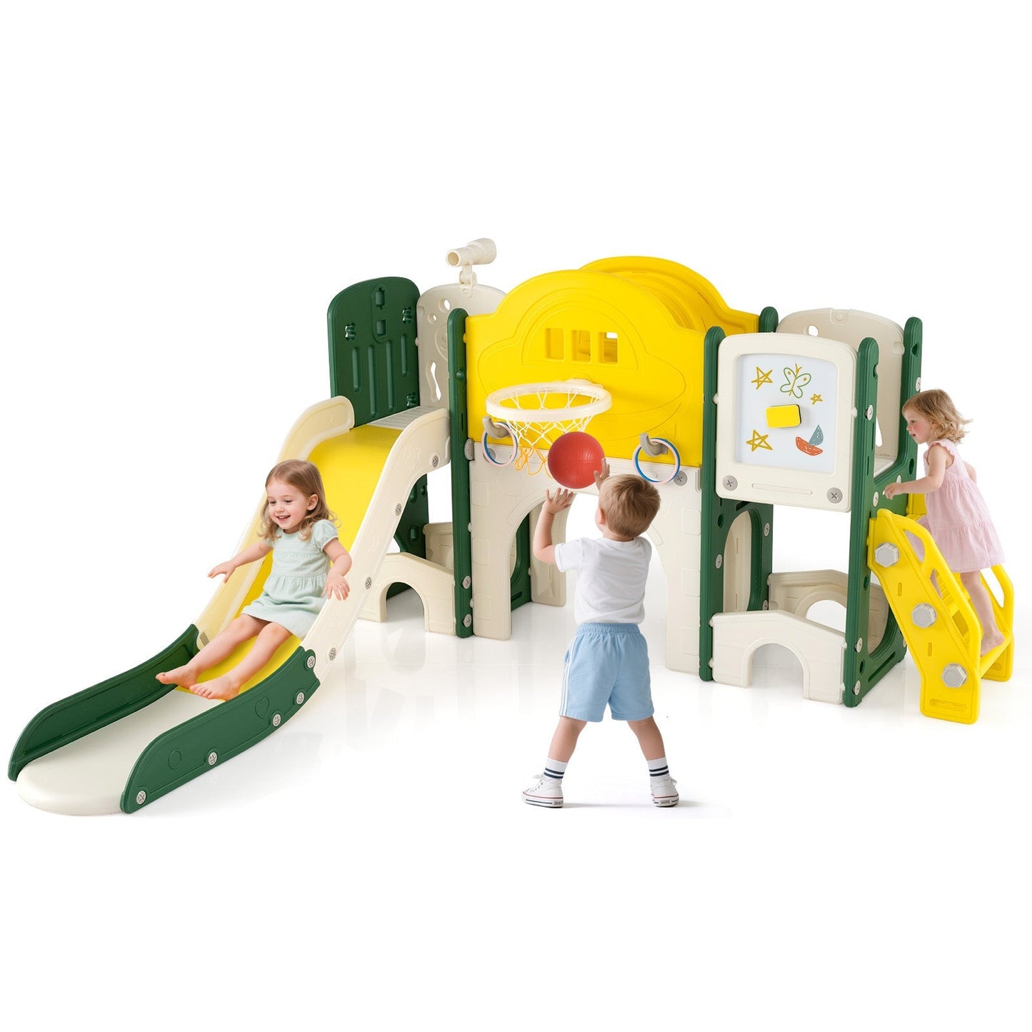 10-in-1 Toddler Indoor Playground & Slide – BrightSprig