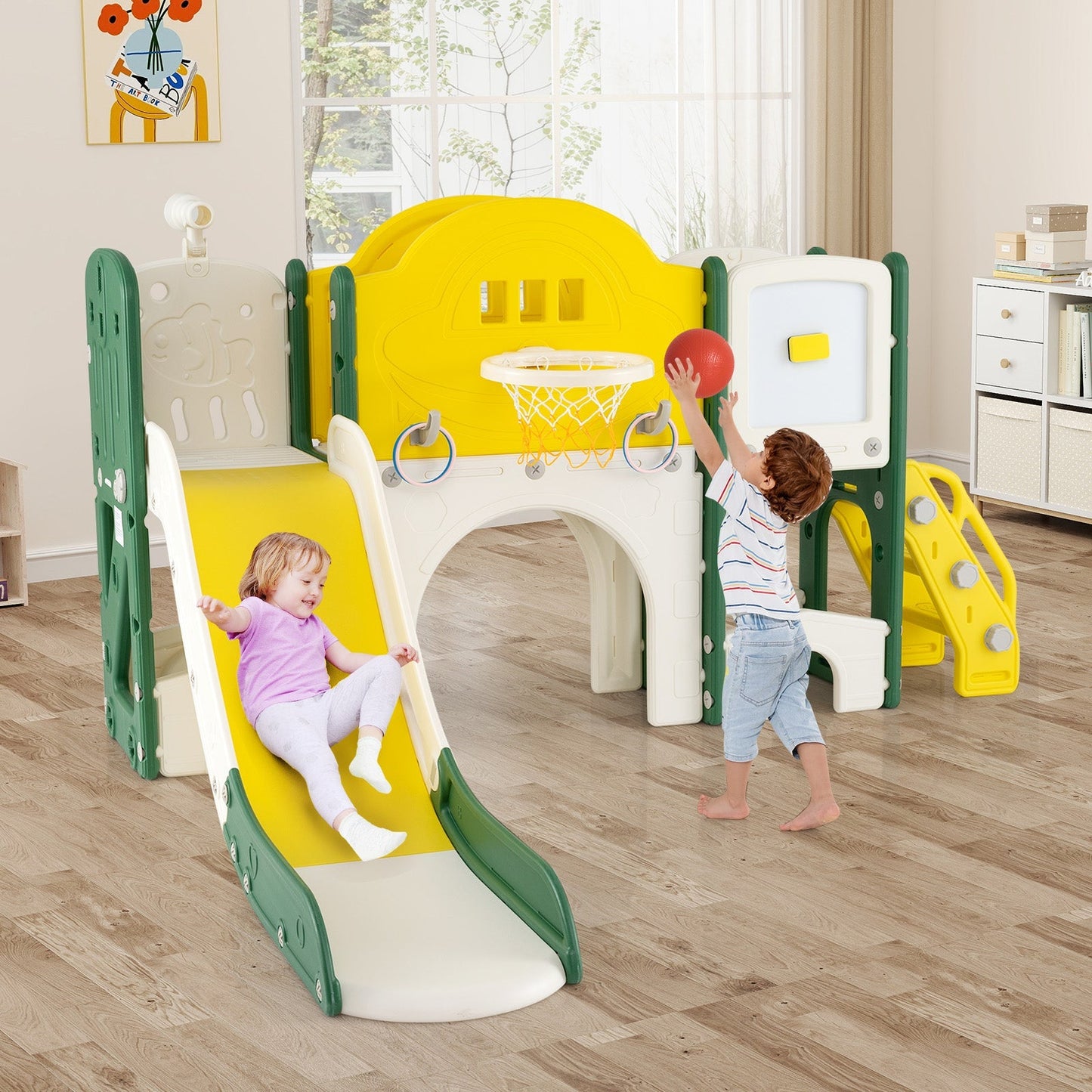 10-in-1 Toddler Indoor Playground & Slide – BrightSprig