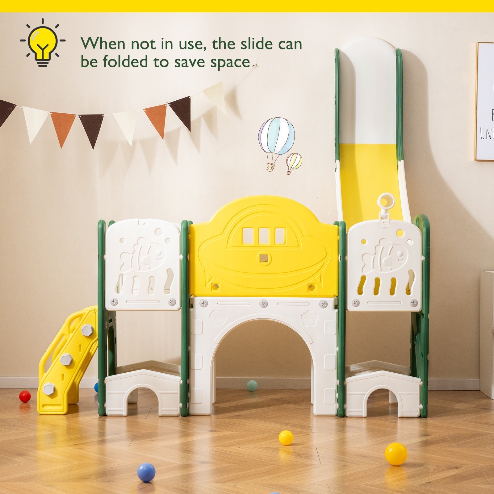 10-in-1 Toddler Indoor Playground & Slide – BrightSprig