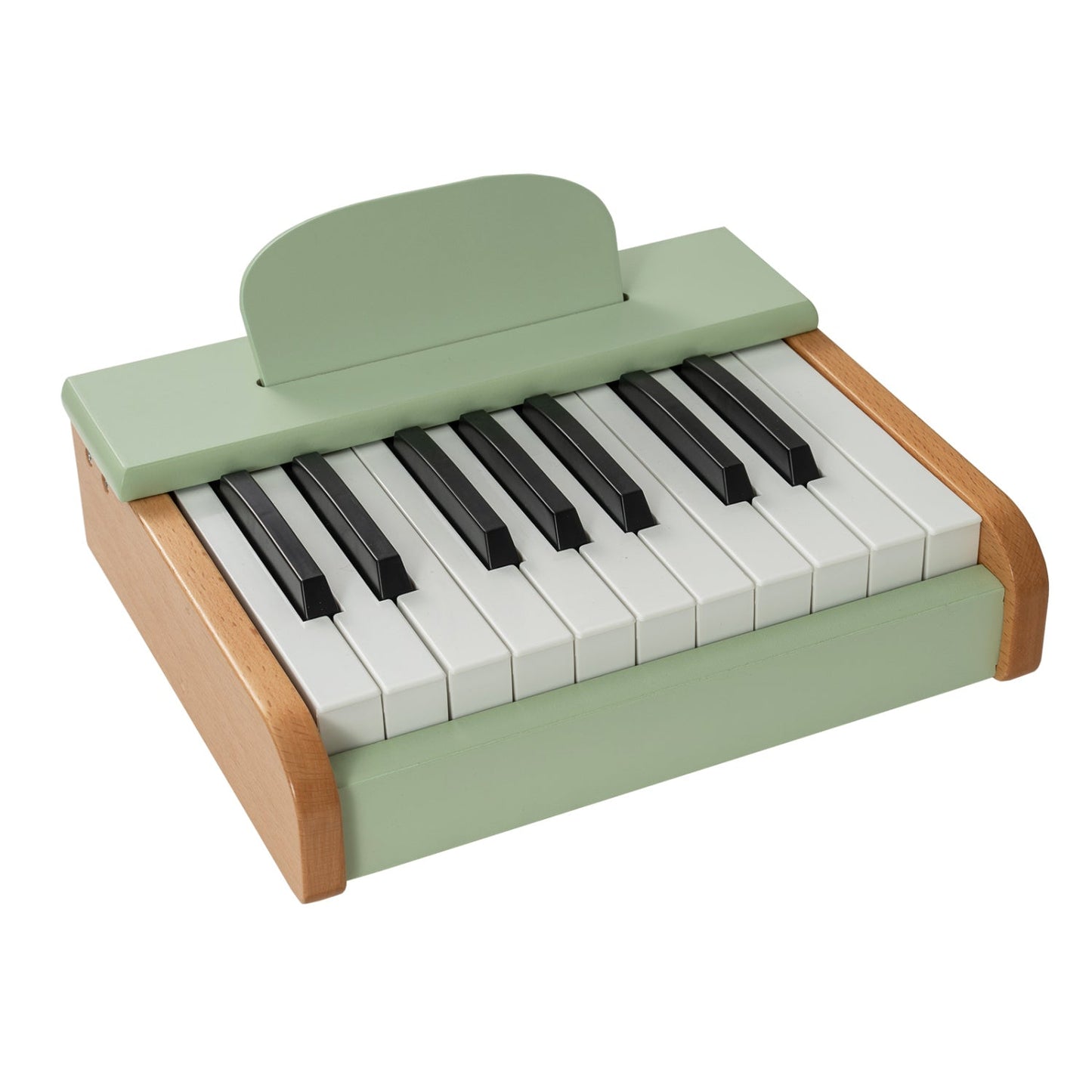 18-Key Wooden Kids Piano with Music Stand – BrightSprig