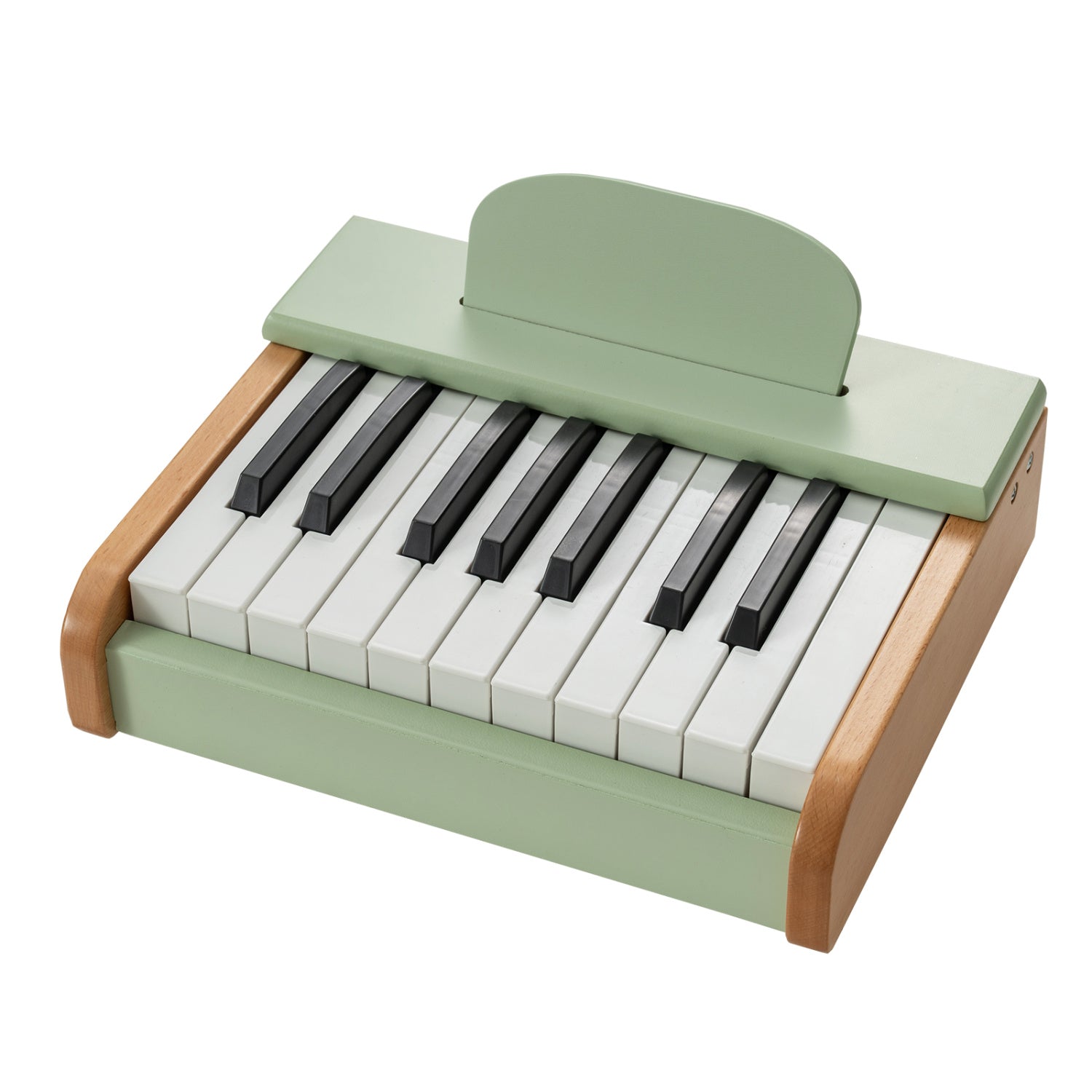 18-Key Wooden Kids Piano with Music Stand – BrightSprig