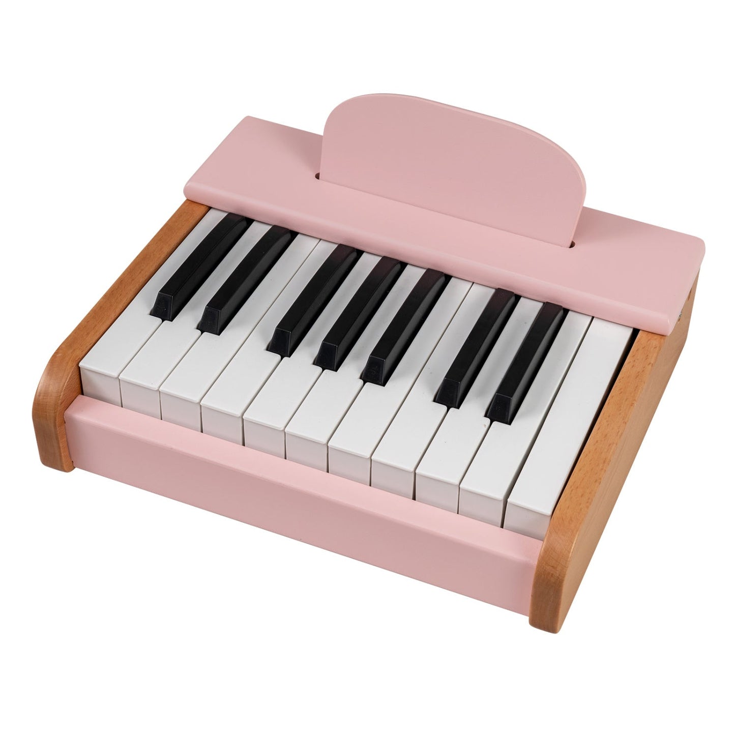 18-Key Wooden Kids Piano with Music Stand – BrightSprig