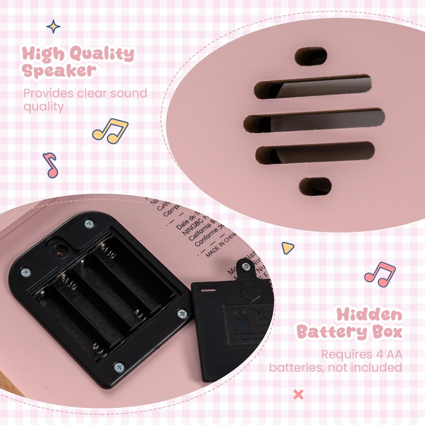 18-Key Wooden Kids Piano with Music Stand – BrightSprig