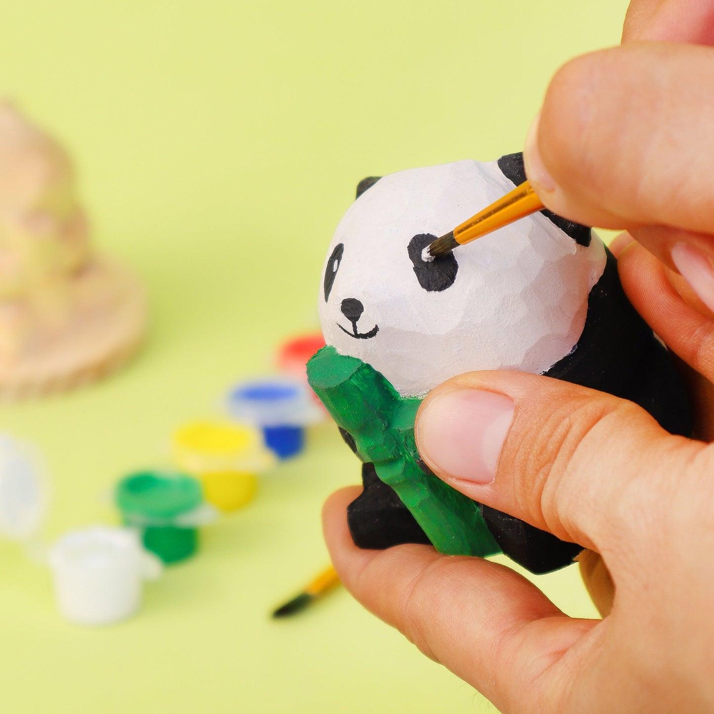 Kitsville Paint-Your-Own Wooden Panda Craft Kit – BrightSprig