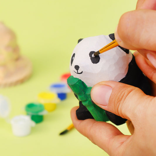 Kitsville Paint-Your-Own Wooden Panda Craft Kit – BrightSprig