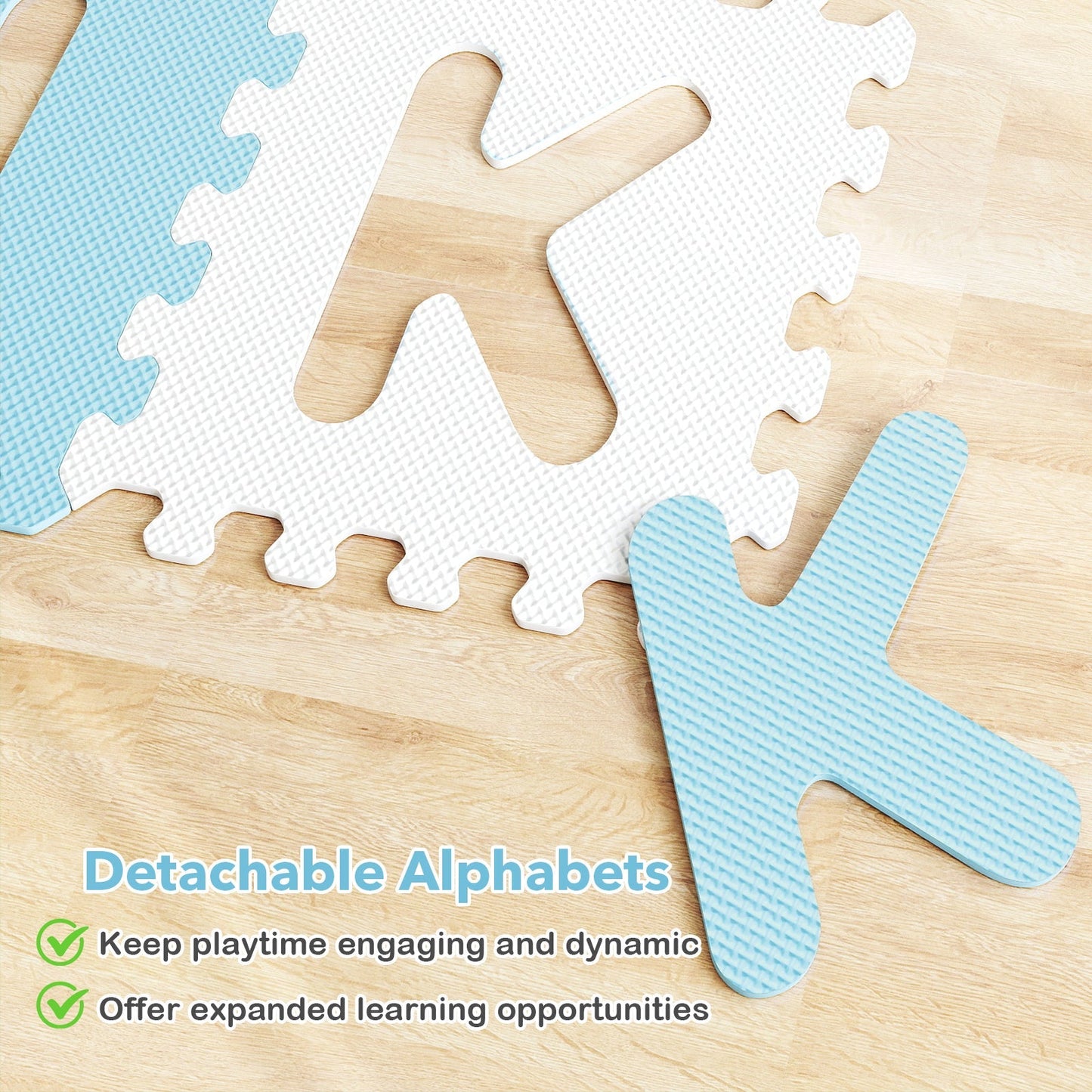 26-Piece Interlocking ABC Play Mat – BrightSprig