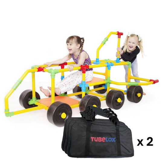 TubeLox Double Deluxe Building Set + 2 Storage Bags – BrightSprig