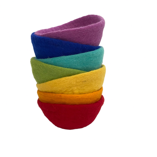 Wildflower Rainbow Party Felt Bowls (7) – BrightSprig