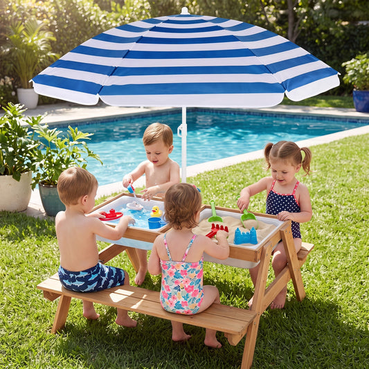Kids Outdoor Sand & Water Activity Table – BrightSprig
