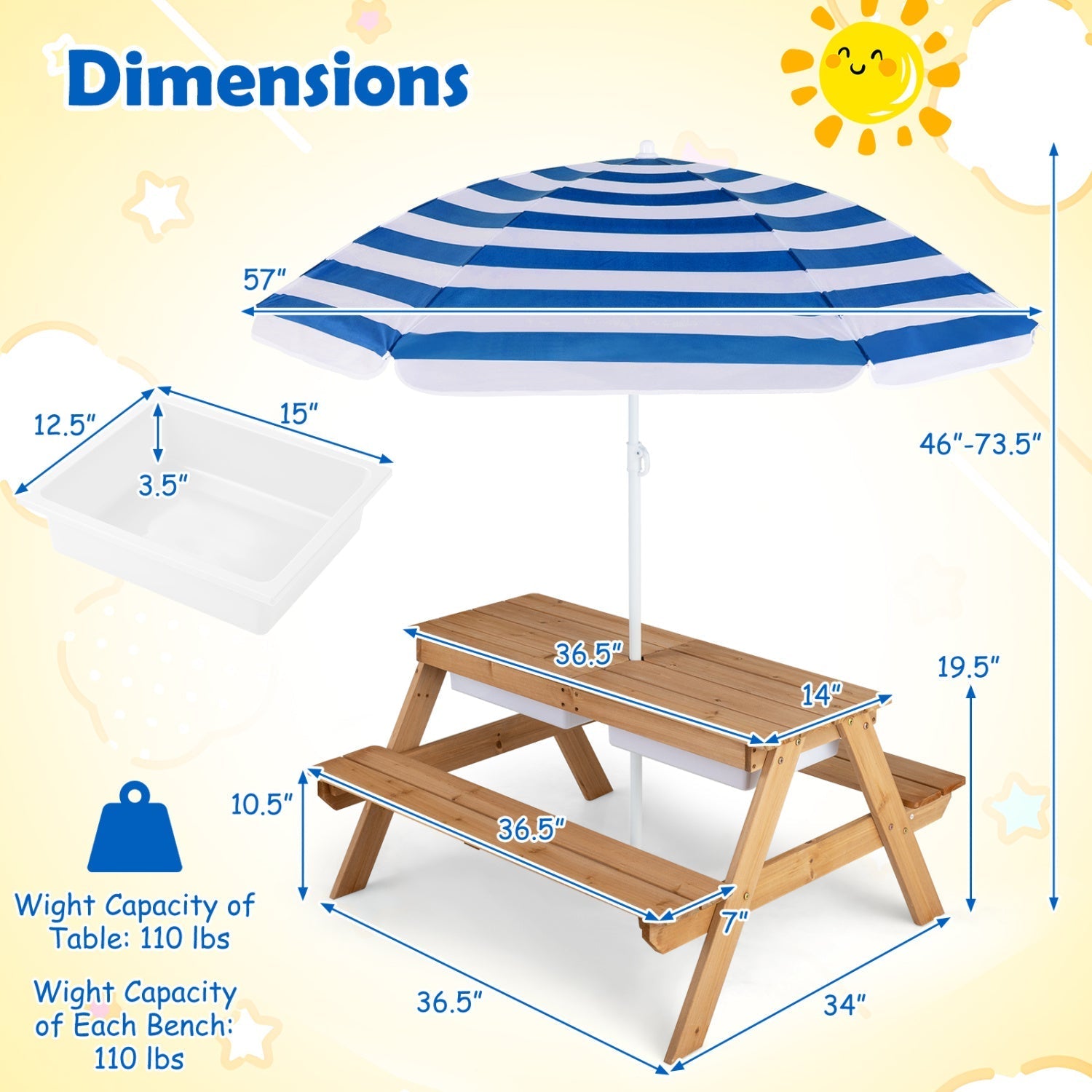 Kids Outdoor Sand & Water Activity Table – BrightSprig