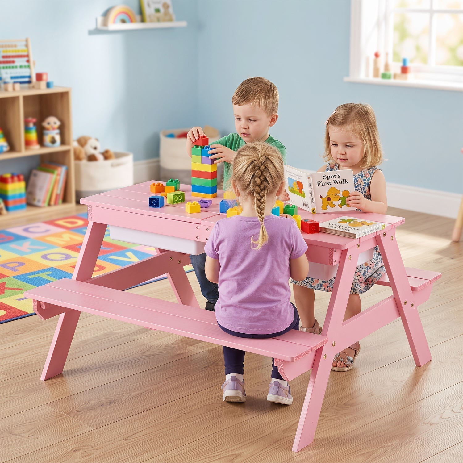 Kids Outdoor Sand & Water Activity Table – BrightSprig