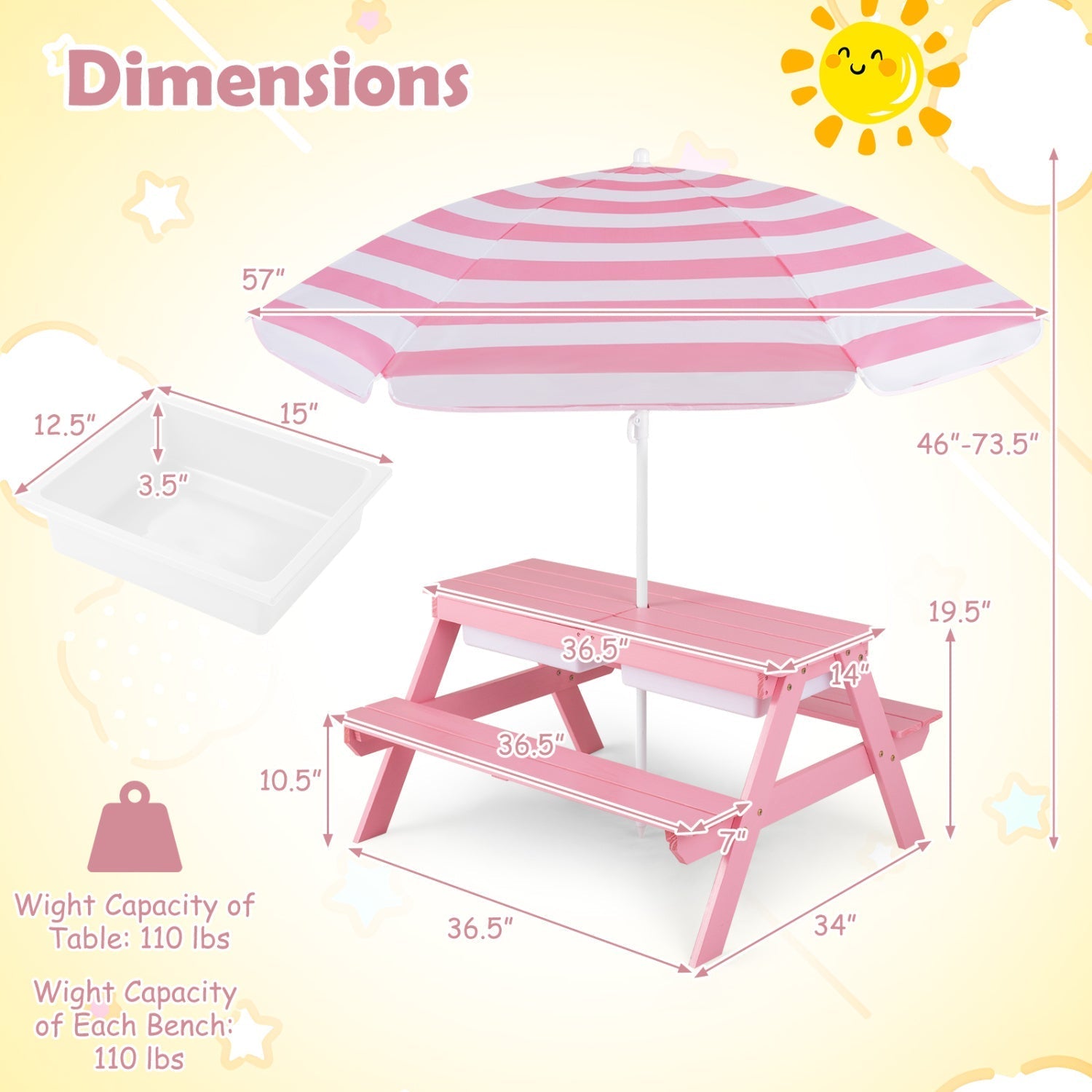 Kids Outdoor Sand & Water Activity Table – BrightSprig