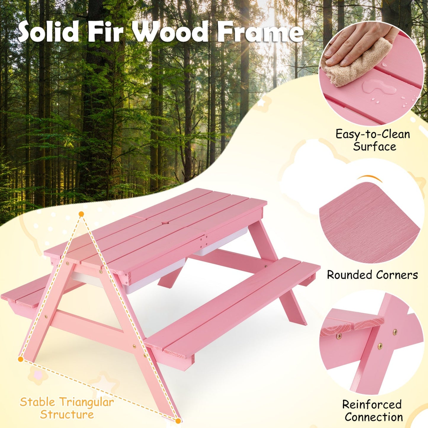 Kids Outdoor Sand & Water Activity Table – BrightSprig