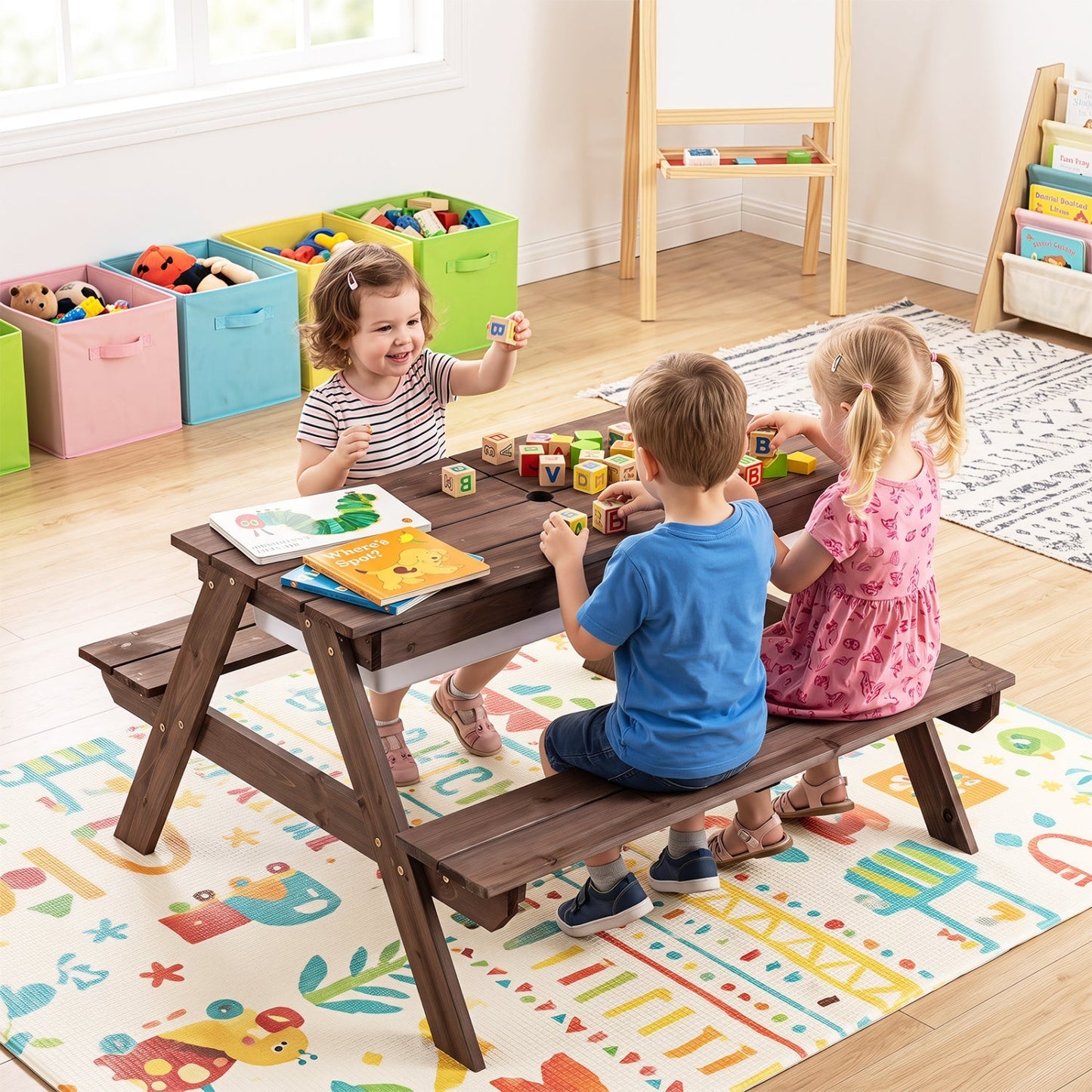 Kids Outdoor Sand & Water Activity Table – BrightSprig