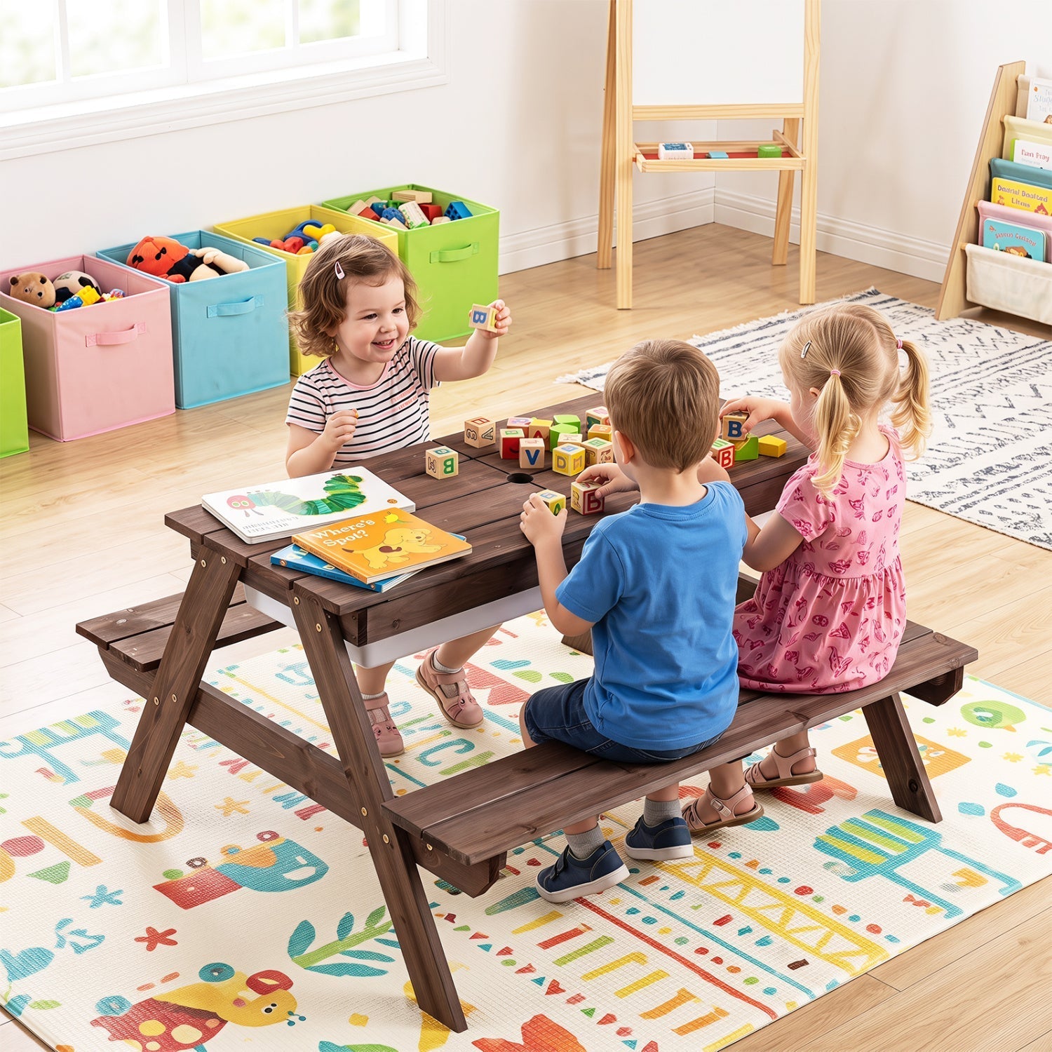 Kids Outdoor Sand & Water Activity Table – BrightSprig