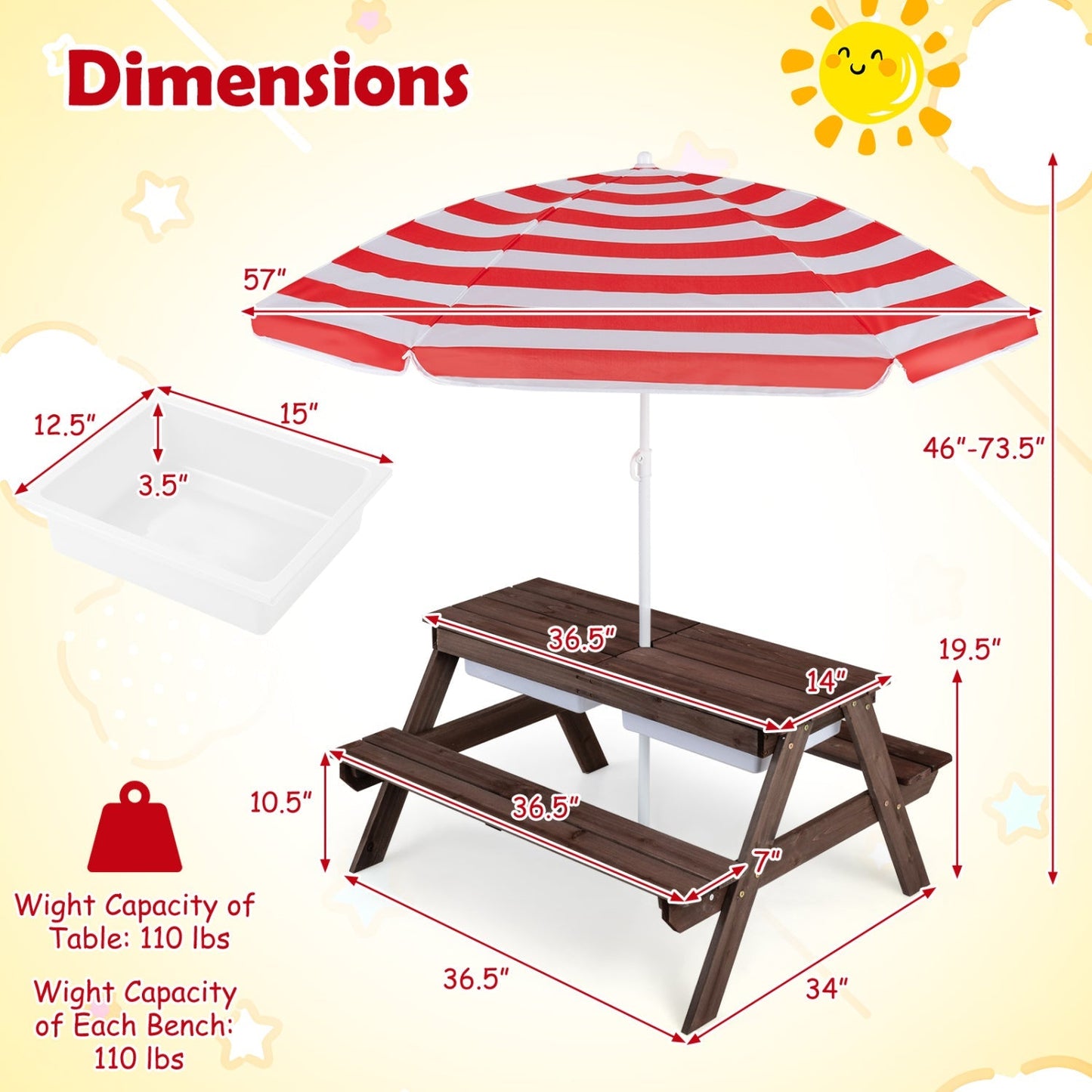Kids Outdoor Sand & Water Activity Table – BrightSprig