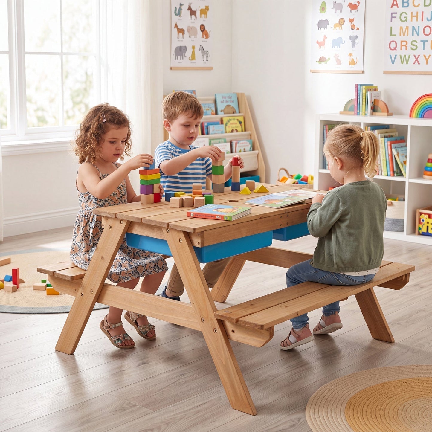 Kids Outdoor Sand & Water Activity Table – BrightSprig