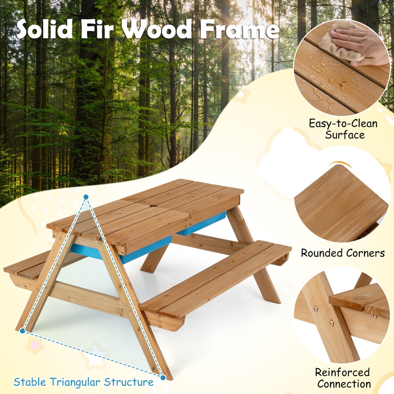 Kids Outdoor Sand & Water Activity Table – BrightSprig