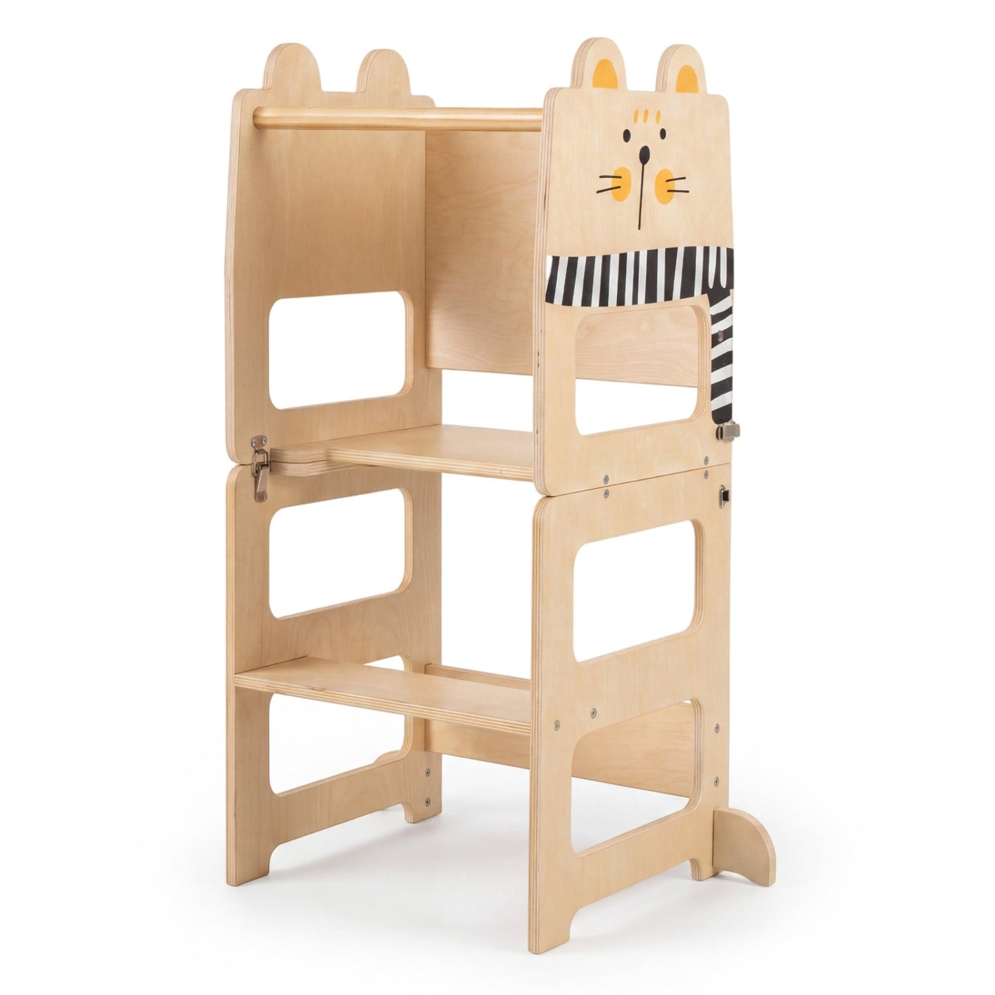 3-in-1 Wooden Kids Step Stool with Chalkboard – BrightSprig