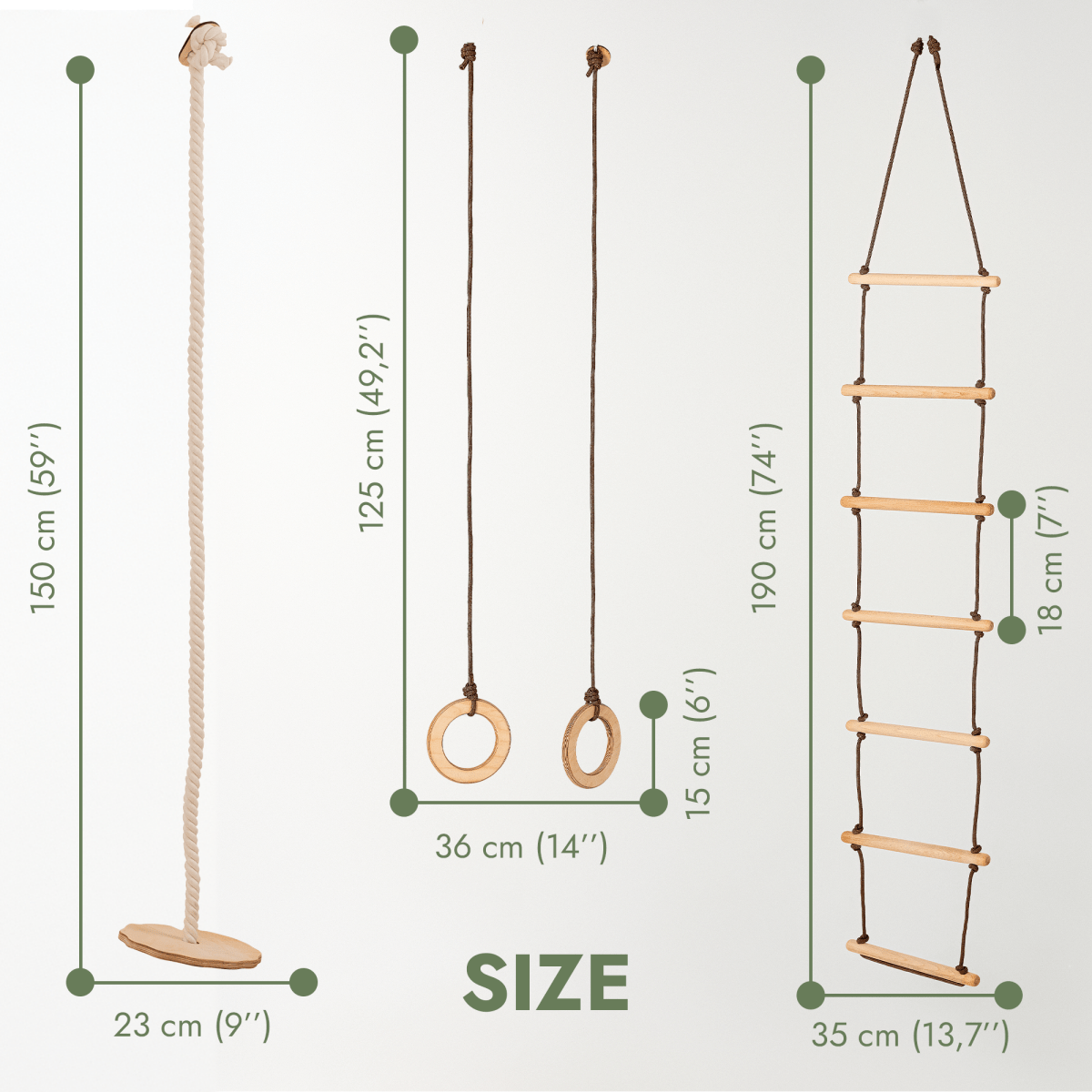 Goodevas 3-in-1 Swing & Climbing Set by Goodevas – BrightSprig