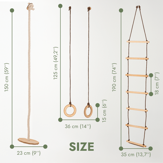Goodevas 3-in-1 Swing & Climbing Set by Goodevas – BrightSprig