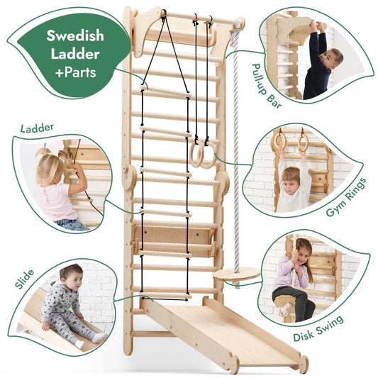 Goodevas 6-in-1 Swedish Wall Climbing Set by Goodevas – BrightSprig