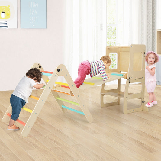 7-in-1 Toddler Climbing Toy Connected Table and Chair Set for Boys and Girls Aged 3-14 Years Old – BrightSprig