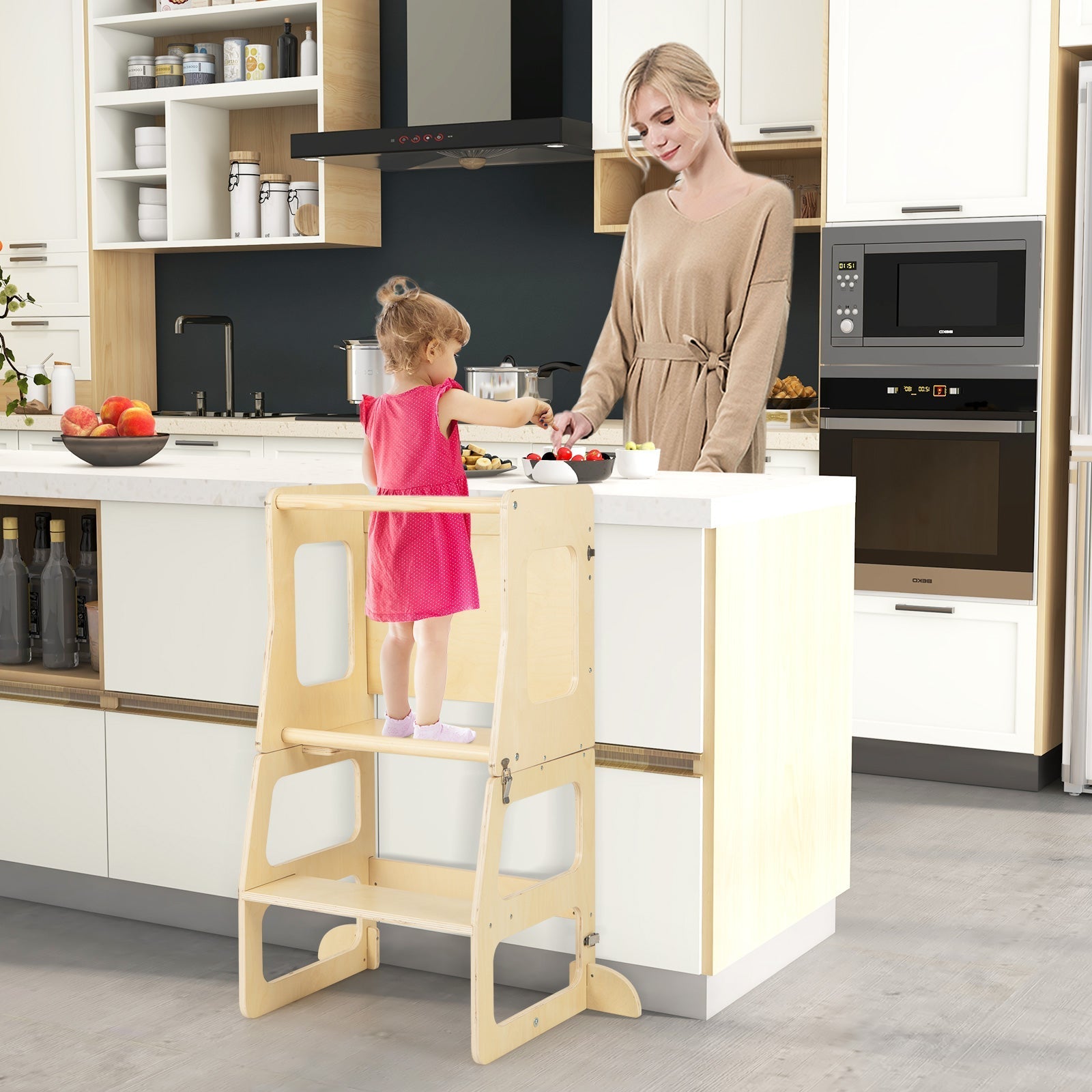 7-in-1 Toddler Climbing Toy Connected Table and Chair Set for Boys and Girls Aged 3-14 Years Old – BrightSprig