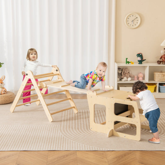 7-in-1 Toddler Climbing Toy Connected Table and Chair Set for Boys and Girls Aged 3-14 Years Old – BrightSprig