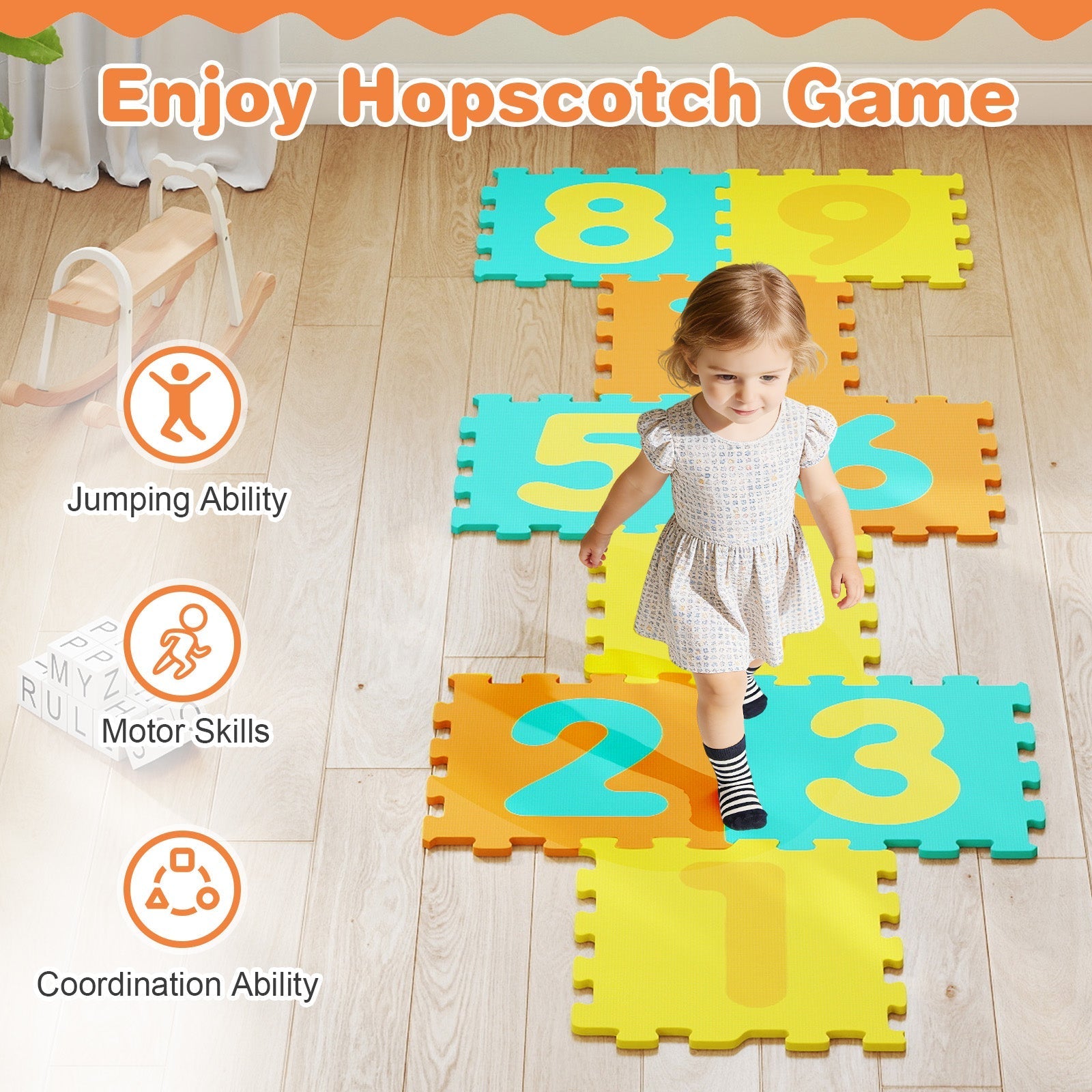 9-Piece Interlocking Activity Floor Mat – BrightSprig