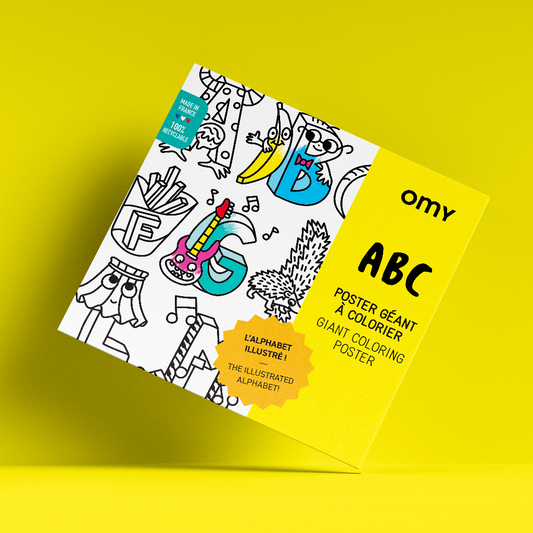 OMY ABC Giant Coloring Poster
