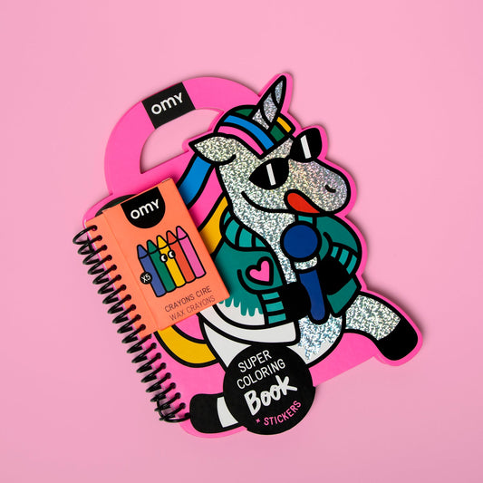 OMY Unicorn Coloring & Sticker Book