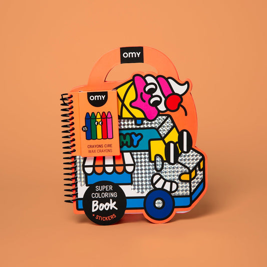 OMY Yummy Coloring & Sticker Book