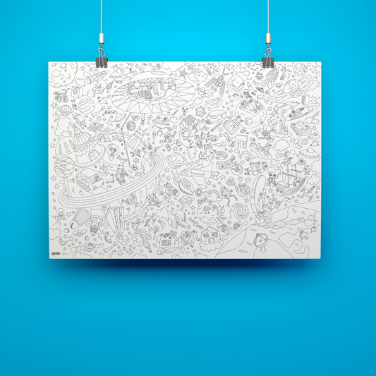 OMY Cosmos Giant Coloring Poster product view
