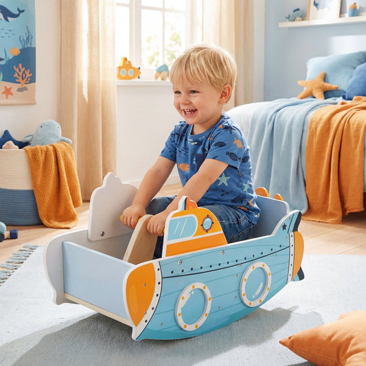 Wooden Submarine Rocking Climber – BrightSprig