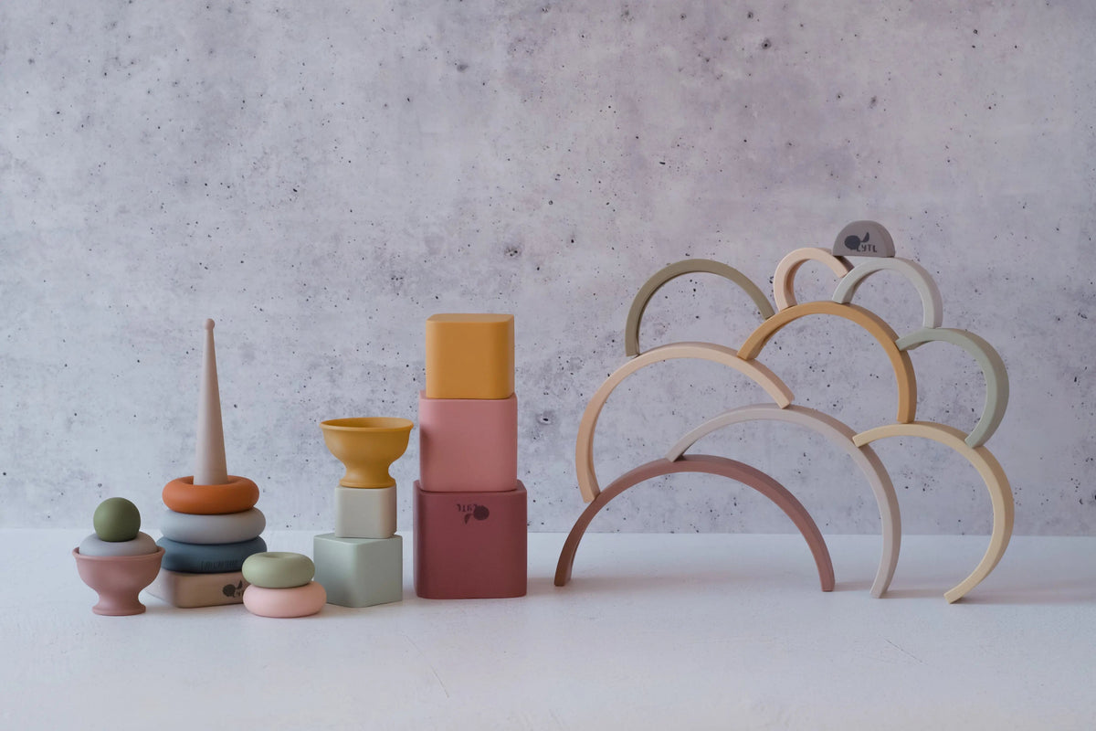 LYTL Stack Happy Trio with stacking cups, rainbow and ring stacker