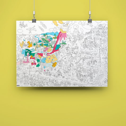 OMY Dino Giant Coloring Poster product view