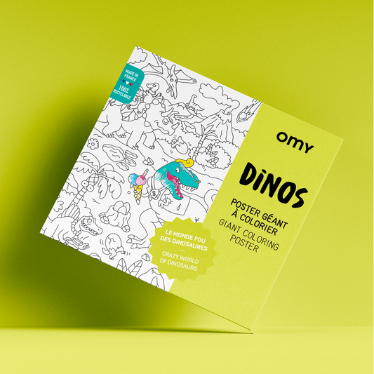 OMY Dino Giant Coloring Poster