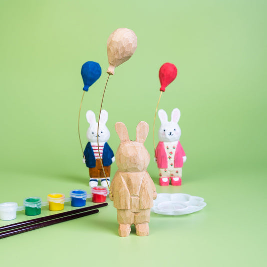 Kitsville Paint-Your-Own Wooden Bunny Craft Kit – BrightSprig