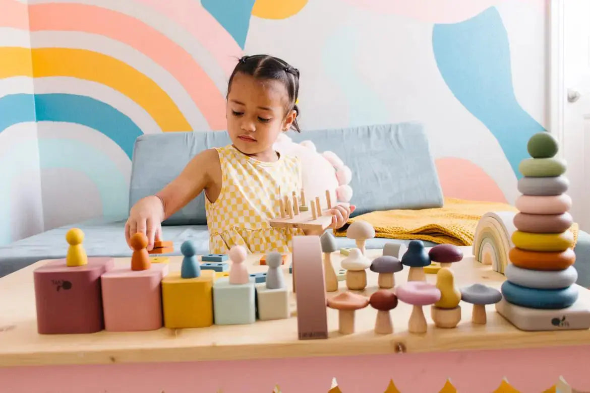 LYTL Montessori Playroom Bundle – 6 Toys in use