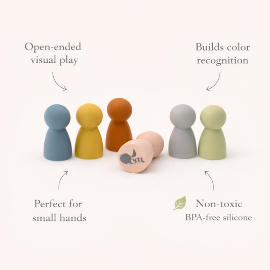 LYTL Mini Silicone Peg Dolls – Set of 6 product view