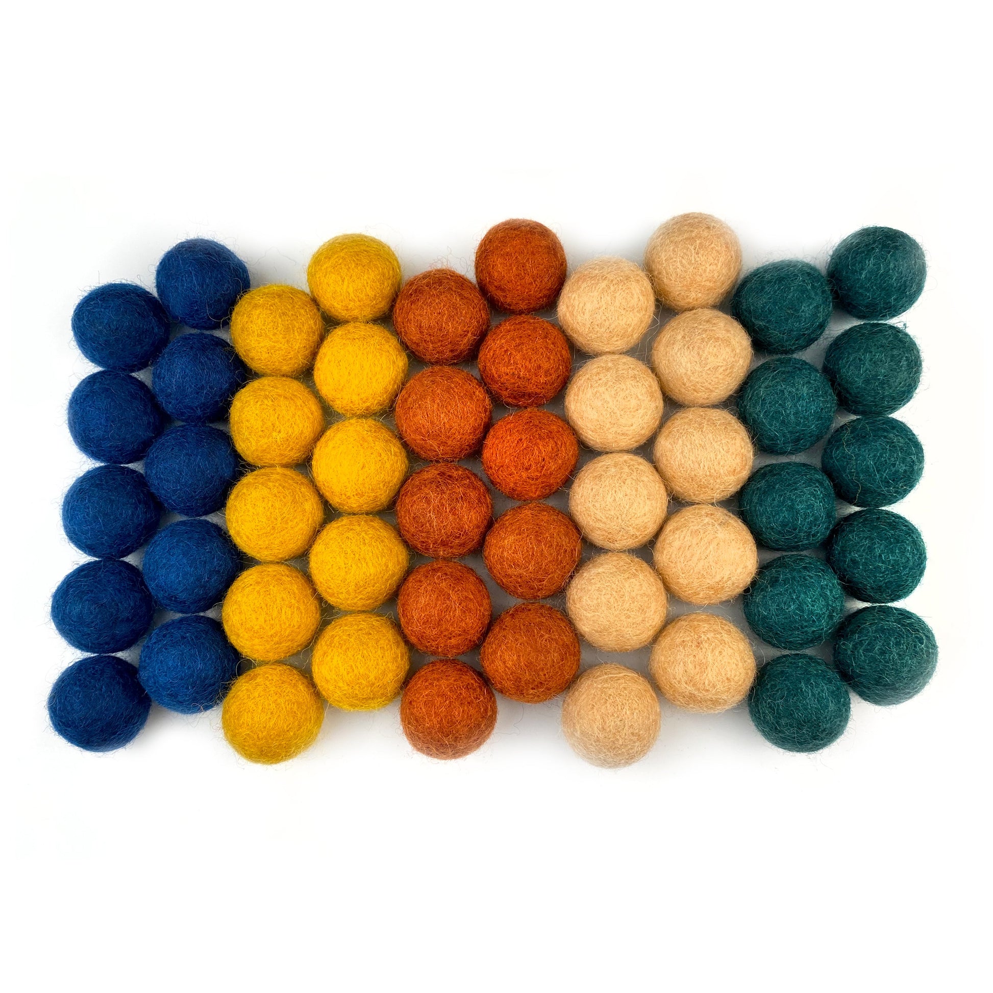 Wildflower Woodland Adventure Wool Felt Balls for Crafts & Sensory Play (50 Pack) – BrightSprig