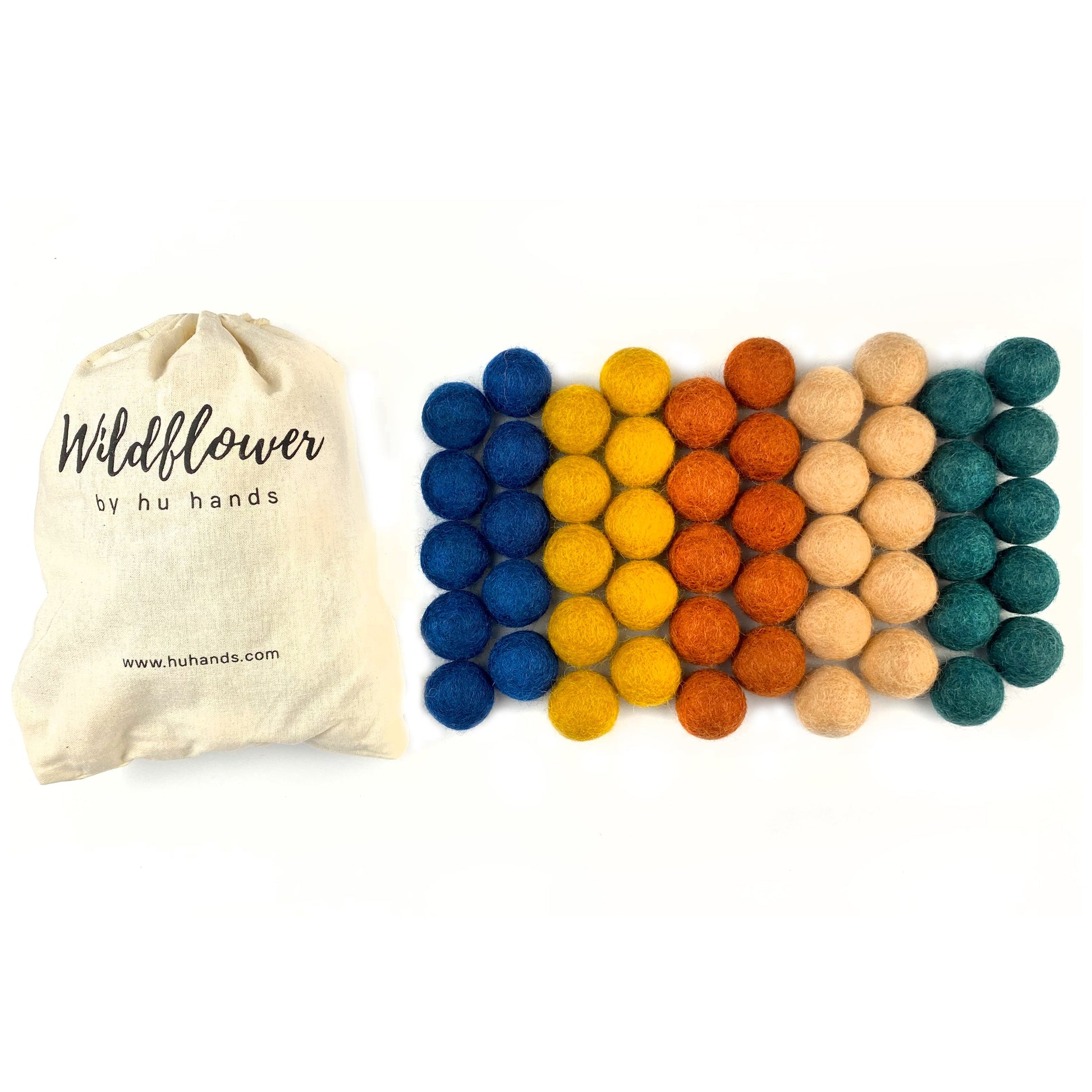 Wildflower Woodland Adventure Wool Felt Balls for Crafts & Sensory Play (50 Pack) – BrightSprig