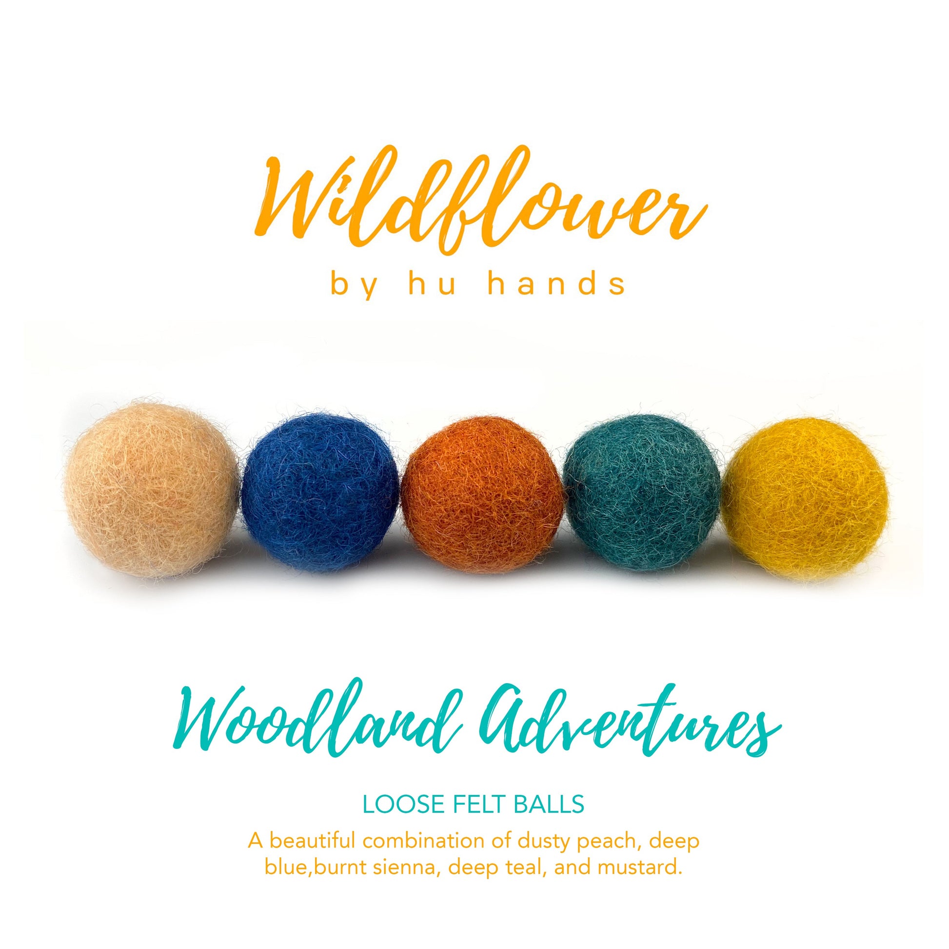 Wildflower Woodland Adventure Wool Felt Balls for Crafts & Sensory Play (50 Pack) – BrightSprig
